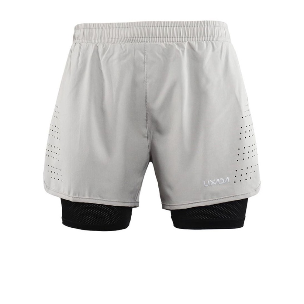 LIXADA MENS 2 IN 1 RUNNING SHORTS